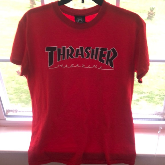 red thrasher shirt